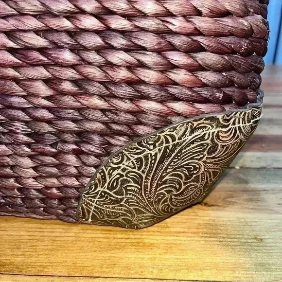 Scala Maze & Husk leather Tooled Purse, bag, handbag, shoulder bag  VINTAGE - Picture 8 of 13